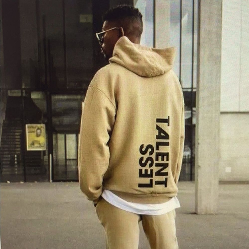 TALENTLESS LESS TALENT MENS PREMIUM SAND HOODIE M